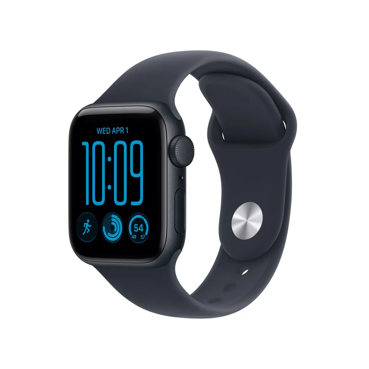 Apple Watch SE 3 GPS 40mm Midnight Aluminium -  Navy Blue Sport Band - Medium/Large