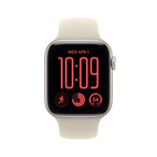 Apple Watch SE 3 GPS 44mm Starlight Aluminium -  Sand Sport Band - Medium/Large