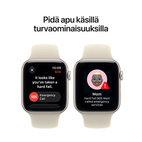 Apple Watch SE 3 GPS 44mm Starlight Aluminium -  Sand Sport Band - Medium/Large
