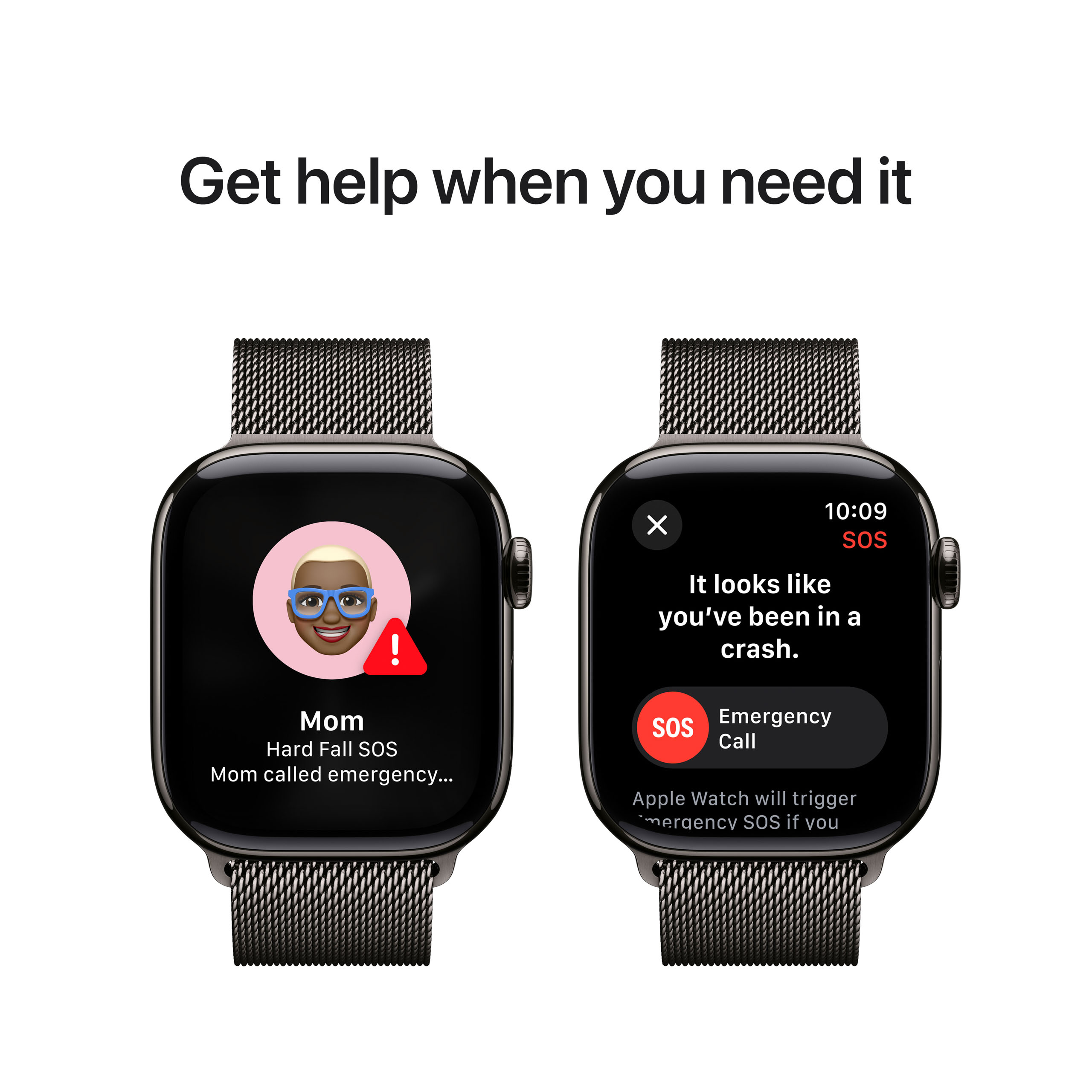 Apple Watch Series 10 GPS + Cellular 42mm Slate Titanium - Slate Milanese Loop