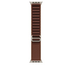 49mm Burgundy Alpine Loop - Large - Natural Titanium Finish