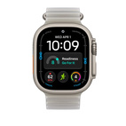 49mm Translucent Grey Ocean Band - Natural Titanium Finish