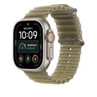 49mm Translucent Kelp Ocean Band Extension - Natural Titanium Finish