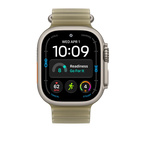49mm Translucent Kelp Ocean Band Extension - Natural Titanium Finish