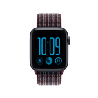 40mm Burgundy Plaid Sport Loop