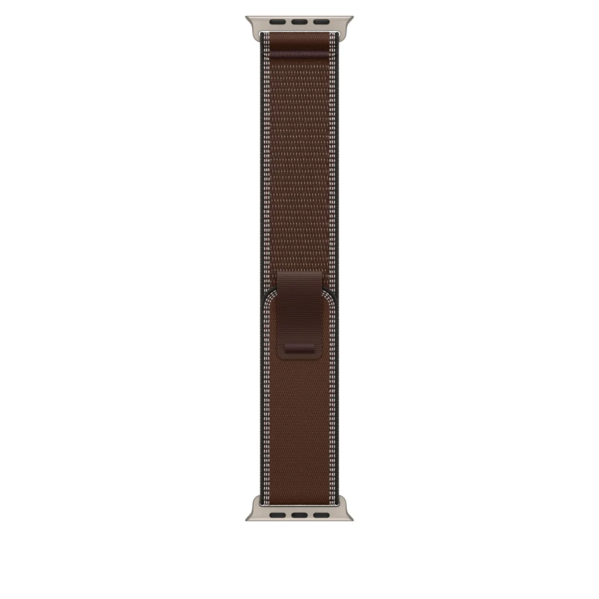 49mm Dark Umber Trail Loop - M/L - Natural Titanium Finish
