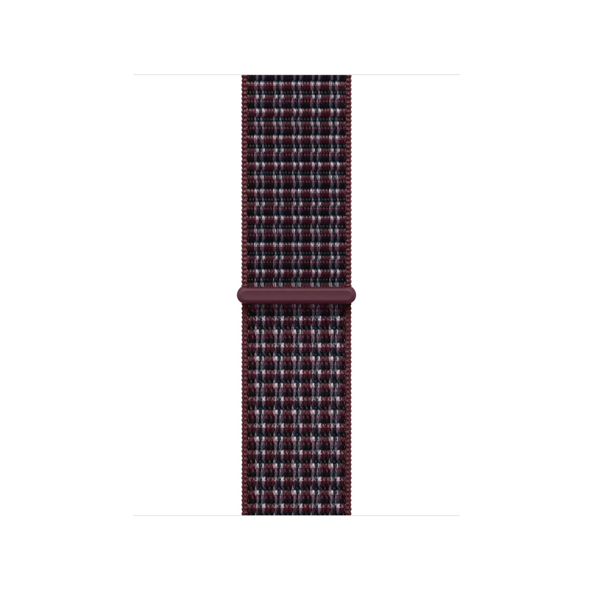 42mm Burgundy Plaid Sport Loop