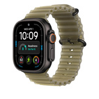49mm Translucent Kelp Ocean Band Extension - Black Titanium Finish