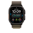 49mm Dark Olive Alpine Loop - Medium - Black Titanium Finish