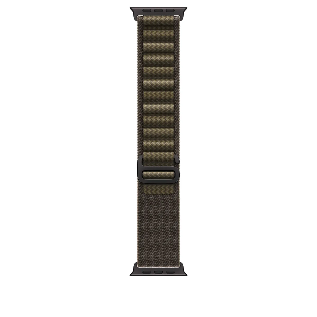 49mm Dark Olive Alpine Loop - Medium - Black Titanium Finish