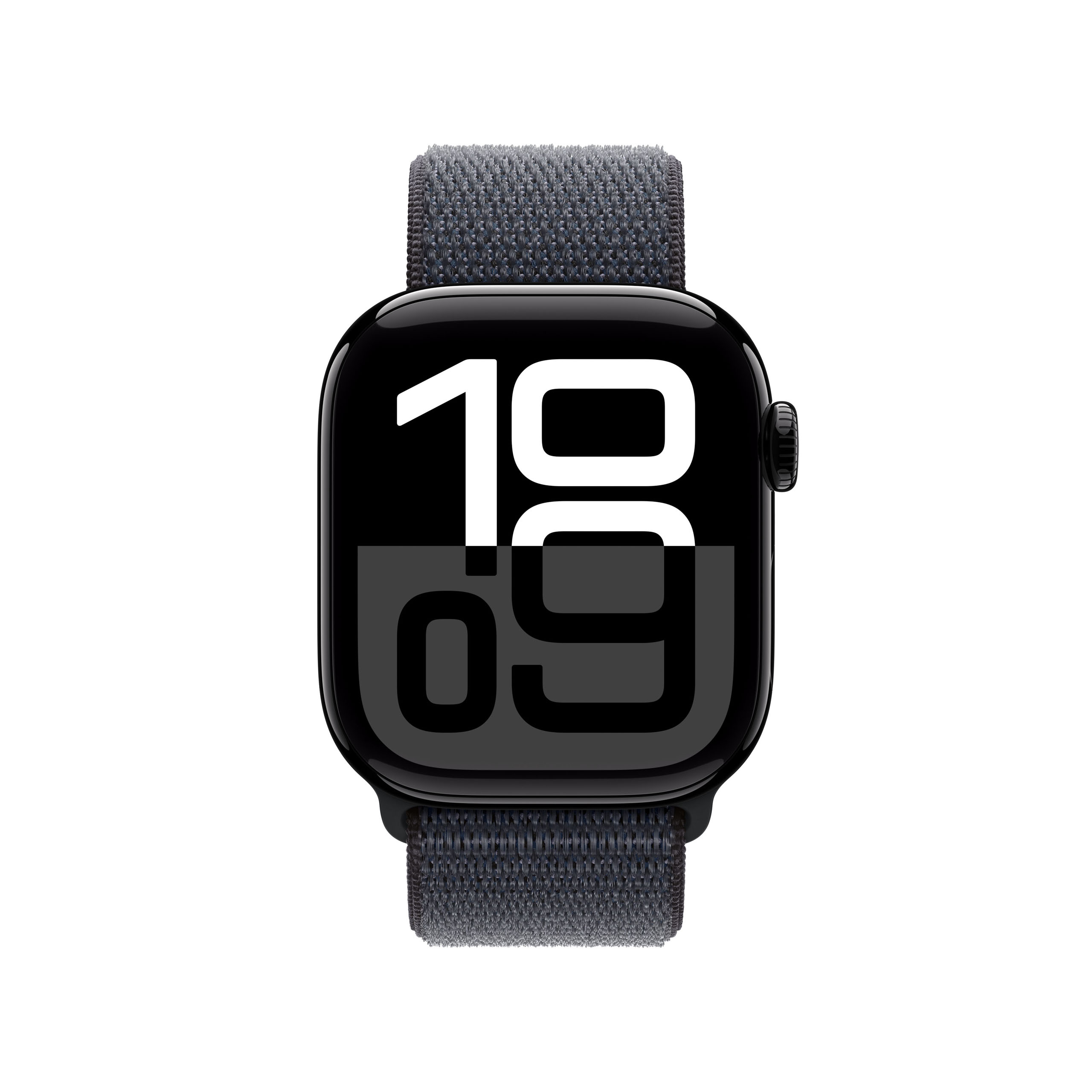 Apple Watch Series 10 GPS + Cellular 42mm Jet Black Aluminium - Ink Sport Loop