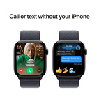 Apple Watch Series 10 GPS + Cellular 42mm Jet Black Aluminium - Ink Sport Loop