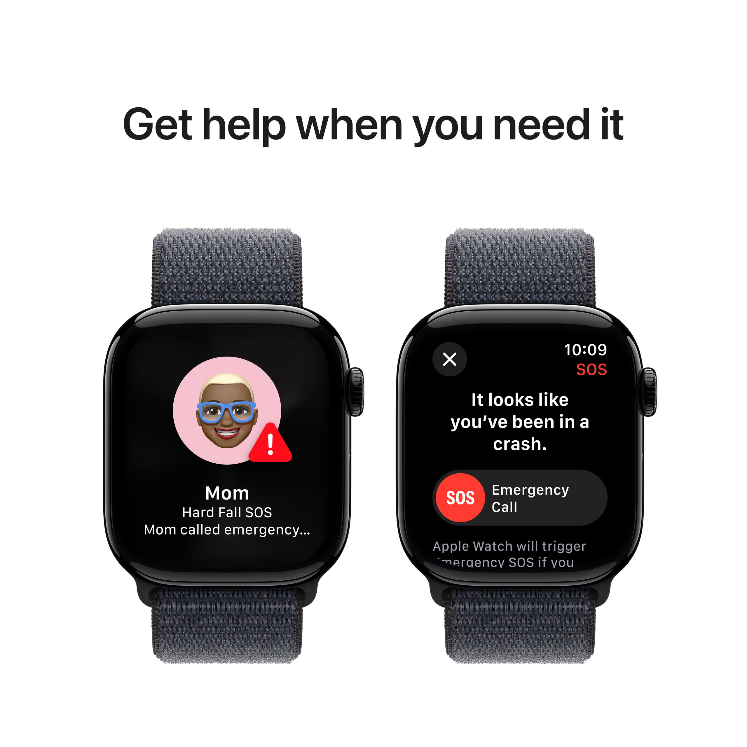 Apple Watch Series 10 GPS + Cellular 42mm Jet Black Aluminium - Ink Sport Loop