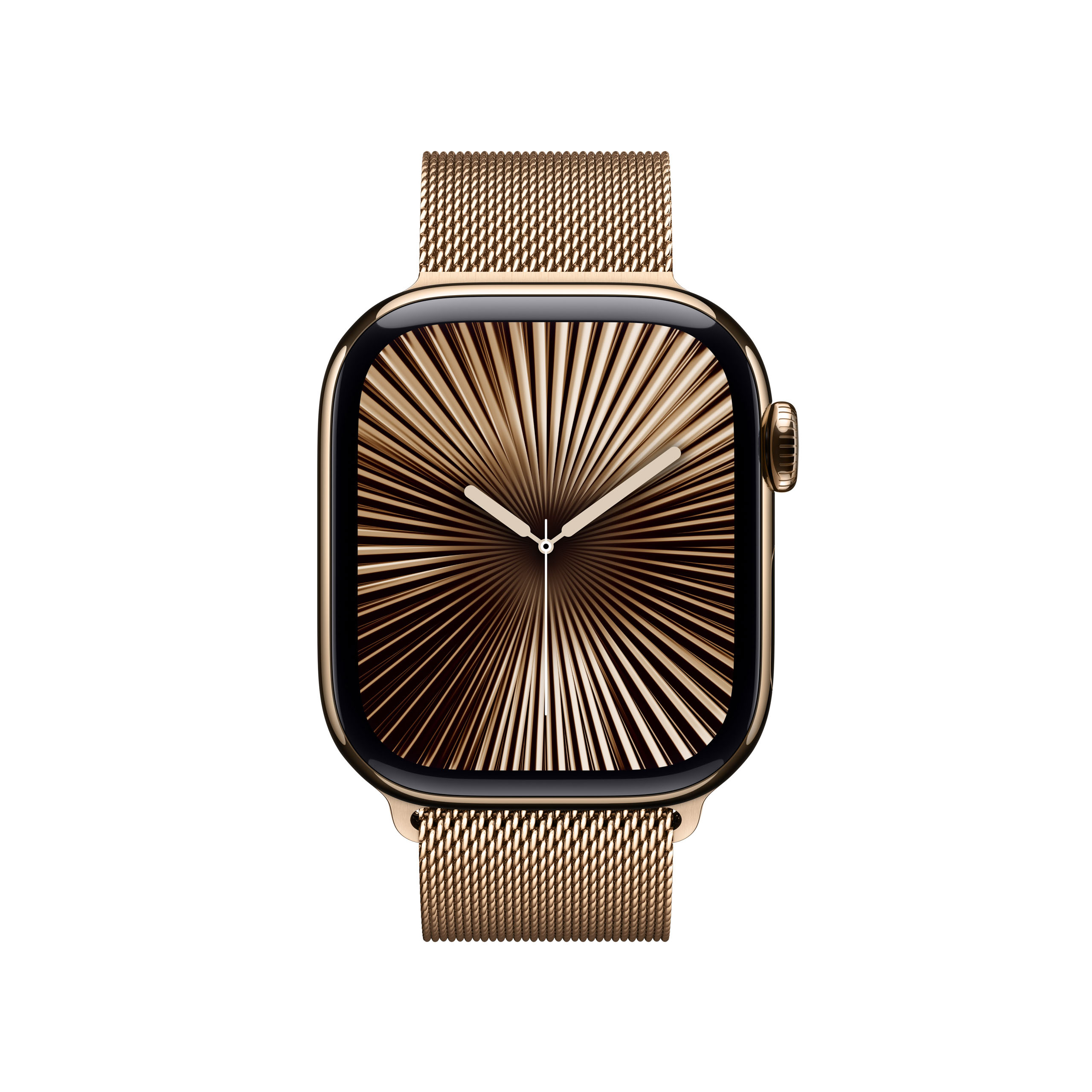 Apple Watch Series 10 GPS + Cellular 42mm Gold Titanium - Gold Milanese Loop