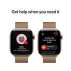 Apple Watch Series 10 GPS + Cellular 42mm Gold Titanium - Gold Milanese Loop