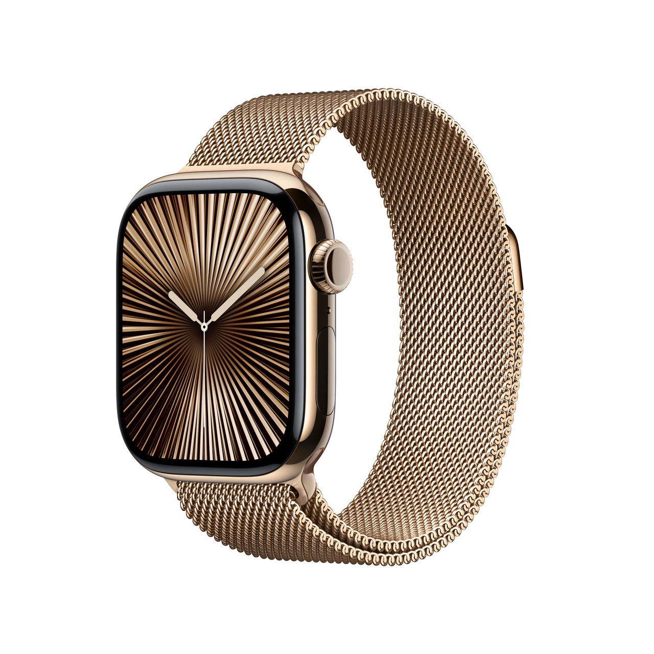Apple Watch Series 10 GPS + Cellular 42mm Gold Titanium - Gold Milanese Loop