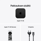 Apple TV 4K (4Gen) WiFi+Ethernet 128GB w/Siri Remote