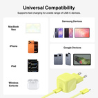 Belkin BOOSTCHARGE USB-C 30W PD3.1 PPS Charger + 2m USB-C Cable Citrus