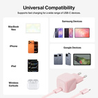 Belkin BOOSTCHARGE USB-C 30W PD3.1 PPS Charger + 2m USB-C Cable Blush