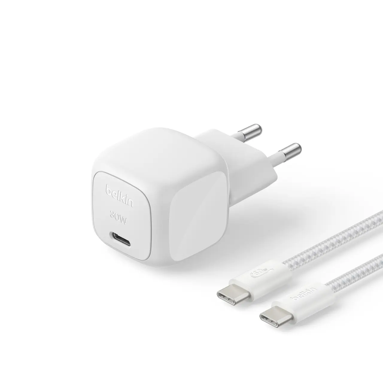 Belkin BOOSTCHARGE USB-C 30W PD3.1 PPS Charger + 2m USB-C Cable Silver