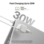 Belkin BOOSTCHARGE USB-C 30W PD3.1 PPS Charger + 2m USB-C Cable Silver