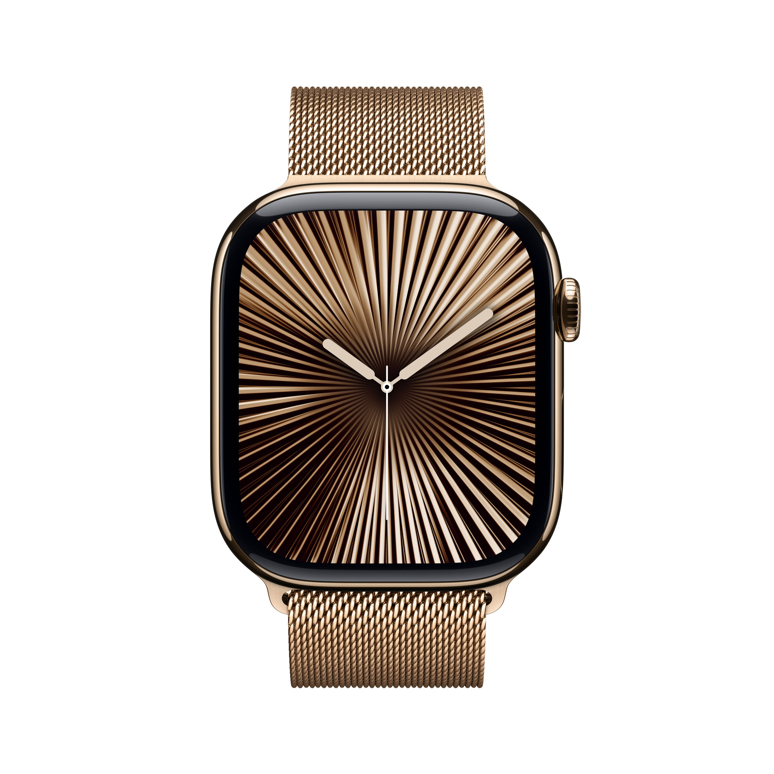 Apple Watch Series 10 GPS + Cellular 46mm Gold Titanium - Gold Milanese Loop - Medium/Large