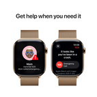 Apple Watch Series 10 GPS + Cellular 46mm Gold Titanium - Gold Milanese Loop - Medium/Large