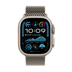 Apple Watch Ultra 2 GPS + Cellular 49mm Natural Titanium - Natural Titanium Milanese Loop - Large