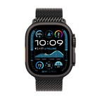Apple Watch Ultra 2 GPS + Cellular 49mm Black Titanium - Black Titanium Milanese Loop - Large