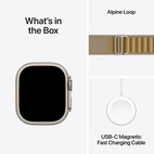 Apple Watch Ultra 2 GPS + Cellular 49mm Natural Titanium - Tan Alpine Loop - Small