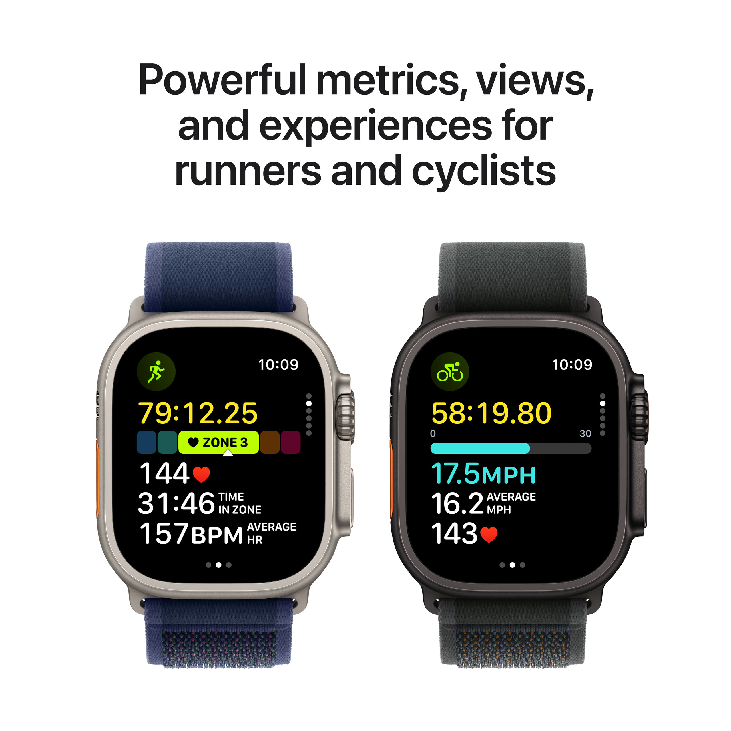 Apple Watch Ultra 2 GPS + Cellular 49mm Black Titanium - Dark Green Alpine Loop - Large
