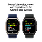Apple Watch Ultra 2 GPS + Cellular 49mm Black Titanium - Dark Green Alpine Loop - Large