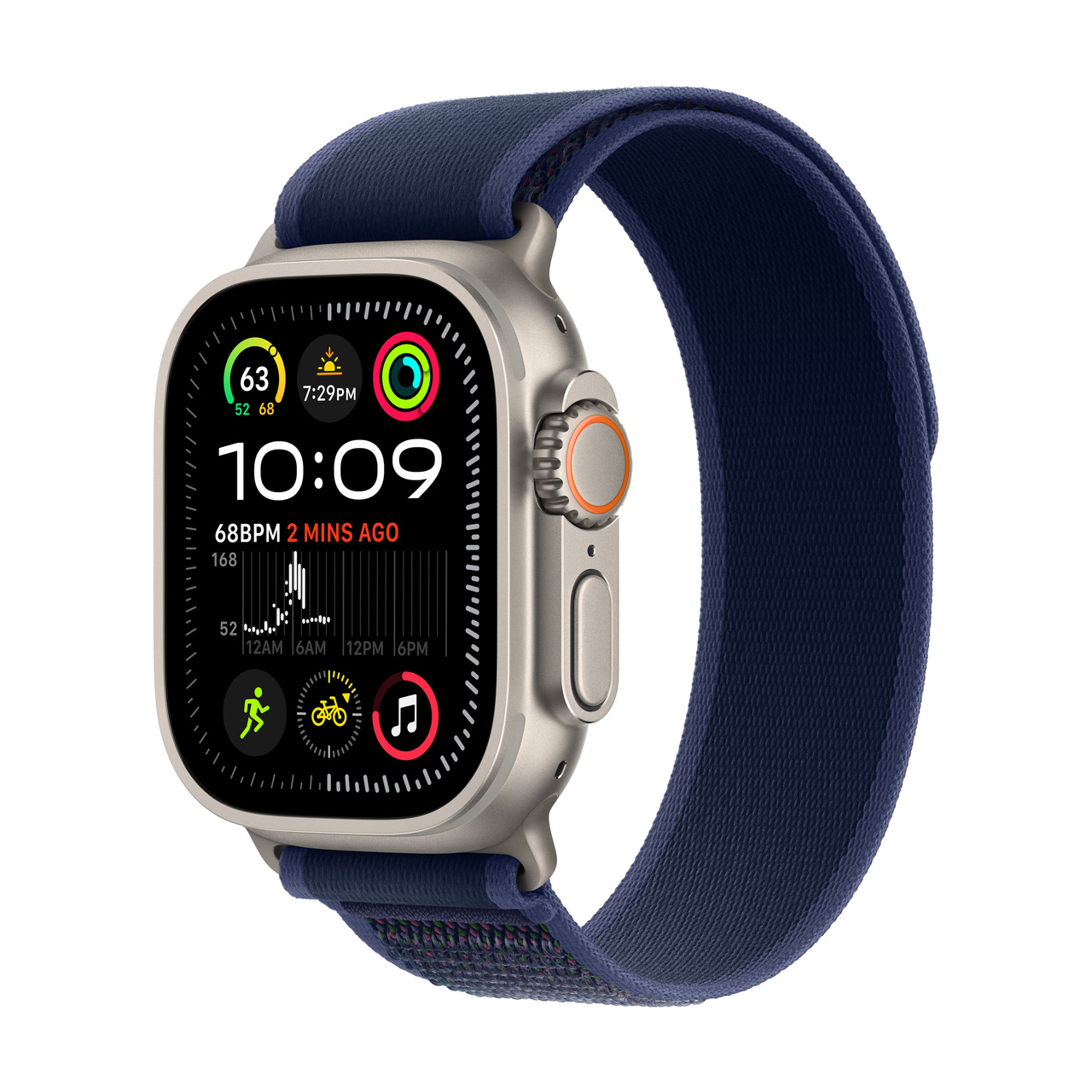 Apple Watch Ultra 2 GPS + Cellular 49mm Natural Titanium - Blue Trail Loop - Medium/Large