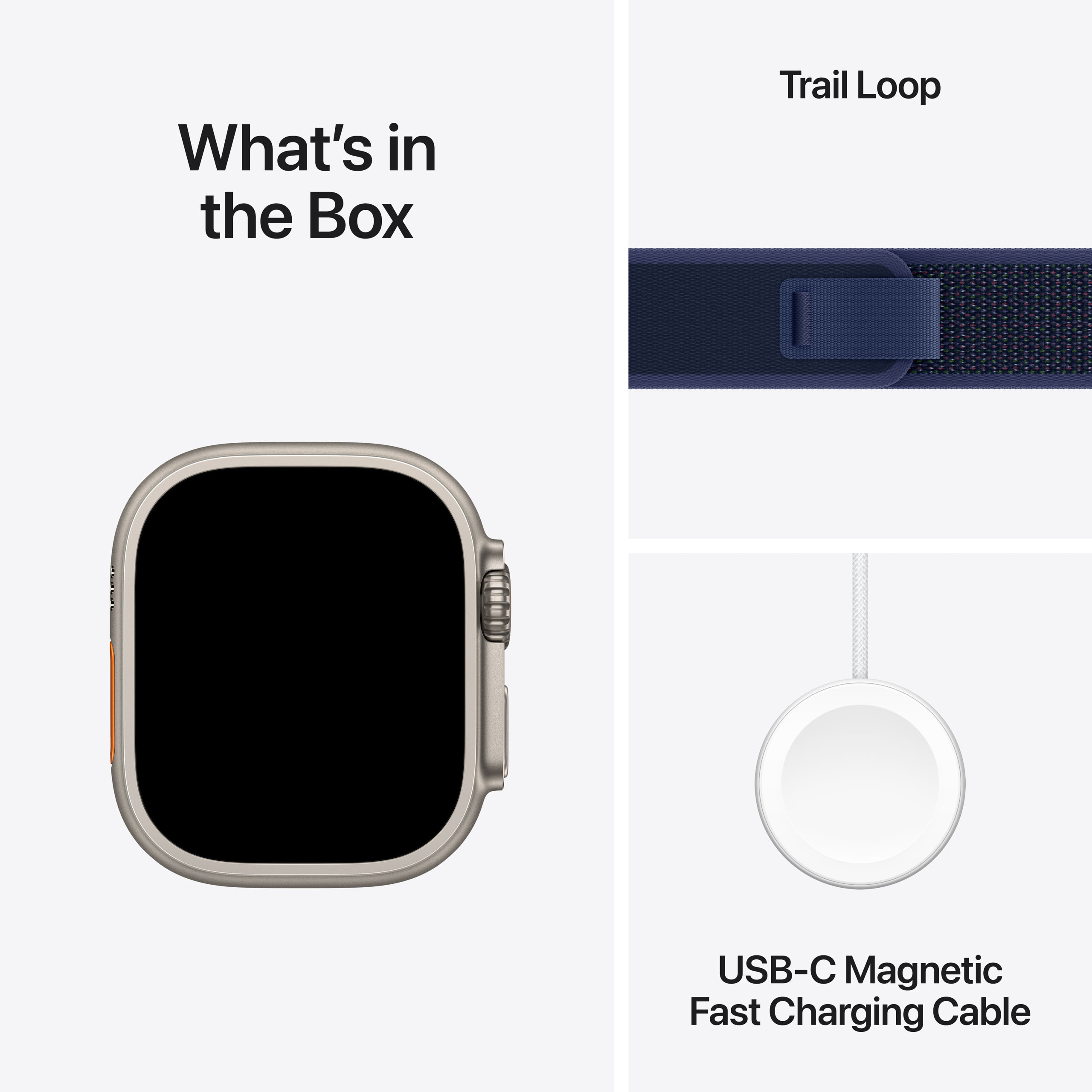 Apple Watch Ultra 2 GPS + Cellular 49mm Natural Titanium - Blue Trail Loop - Medium/Large