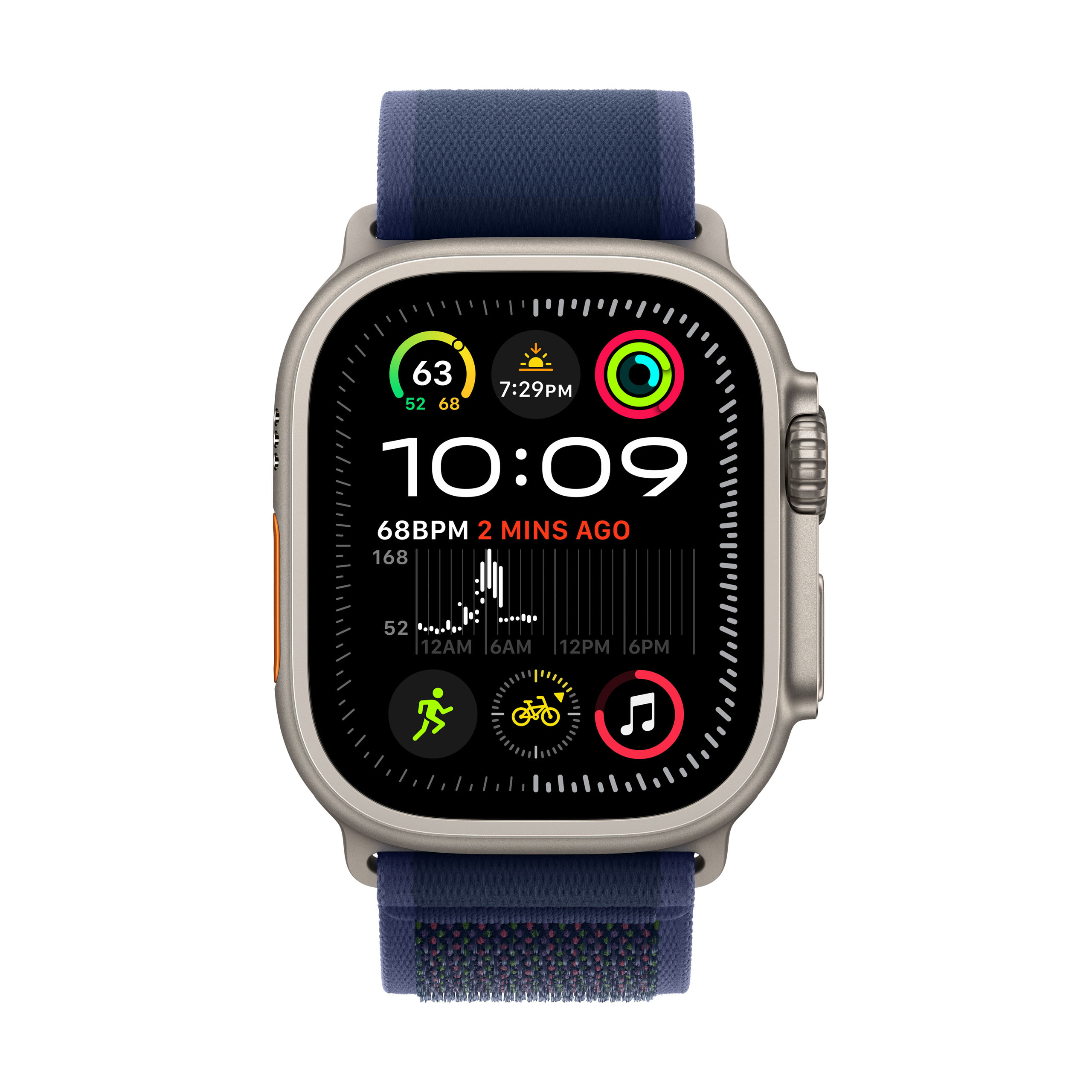 Apple Watch Ultra 2 GPS + Cellular 49mm Natural Titanium - Blue Trail Loop - Medium/Large