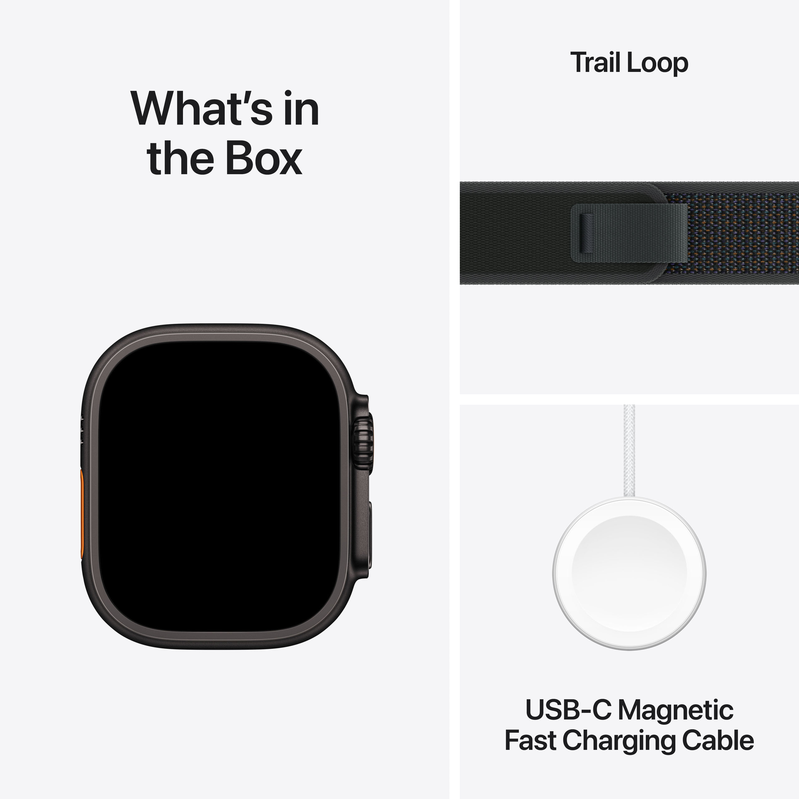 Apple Watch Ultra 2 GPS + Cellular 49mm Black Titanium - Black Trail Loop - Medium/Large