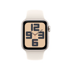 Apple Watch SE 2024 GPS 40mm Starlight Aluminium - Starlight Sport Band - Medium/Large