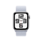Apple Watch SE 2024 GPS + Cellular 40mm Silver Aluminium - Blue Cloud Sport Loop