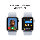 Apple Watch SE 2024 GPS + Cellular 40mm Silver Aluminium - Blue Cloud Sport Loop