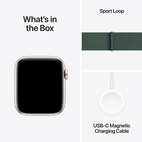 Apple Watch SE 2024 GPS 44mm Starlight Aluminium - Lake Green Sport Loop