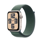 Apple Watch SE 2024 GPS 44mm Starlight Aluminium - Lake Green Sport Loop