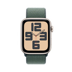 Apple Watch SE 2024 GPS 44mm Starlight Aluminium - Lake Green Sport Loop