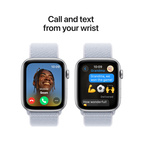 Apple Watch SE 2024 GPS 44mm Silver Aluminium - Blue Cloud Sport Loop