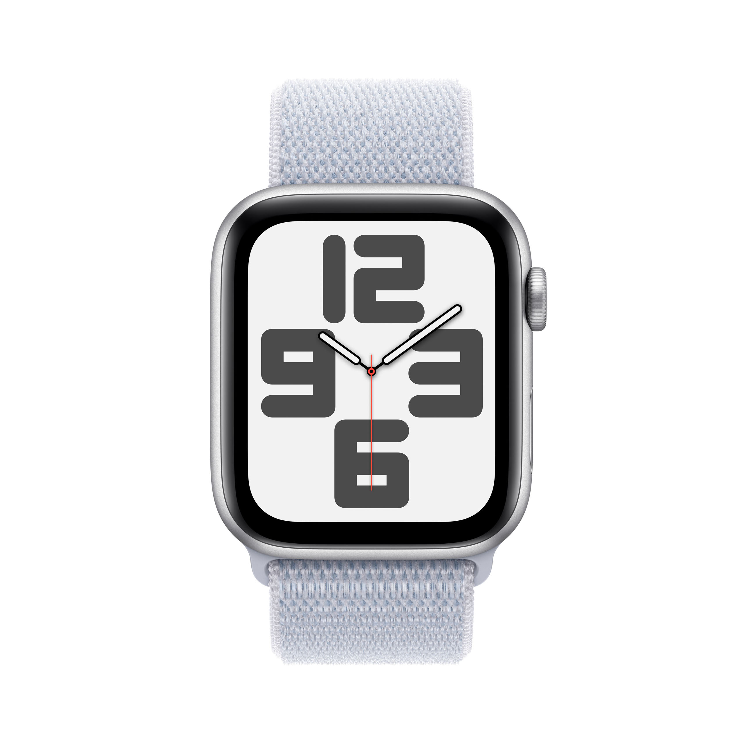 Apple Watch SE 2024 GPS 44mm Silver Aluminium - Blue Cloud Sport Loop