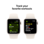 Apple Watch SE 2024 GPS 40mm Starlight Aluminium - Starlight Sport Band - Medium/Large
