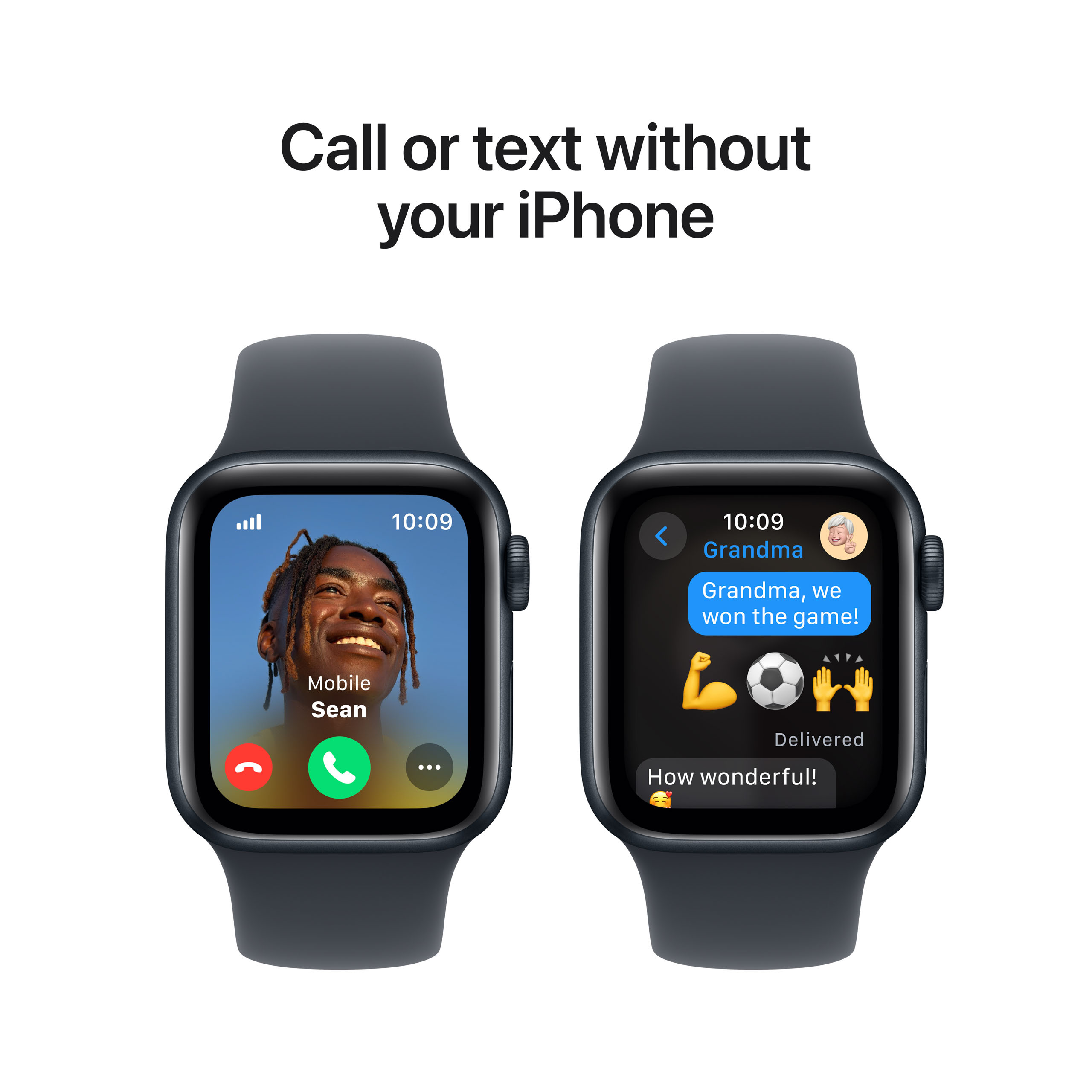 Apple Watch SE 2024 GPS + Cellular 40mm Midnight Aluminium - Midnight Sport Band - Medium/Large