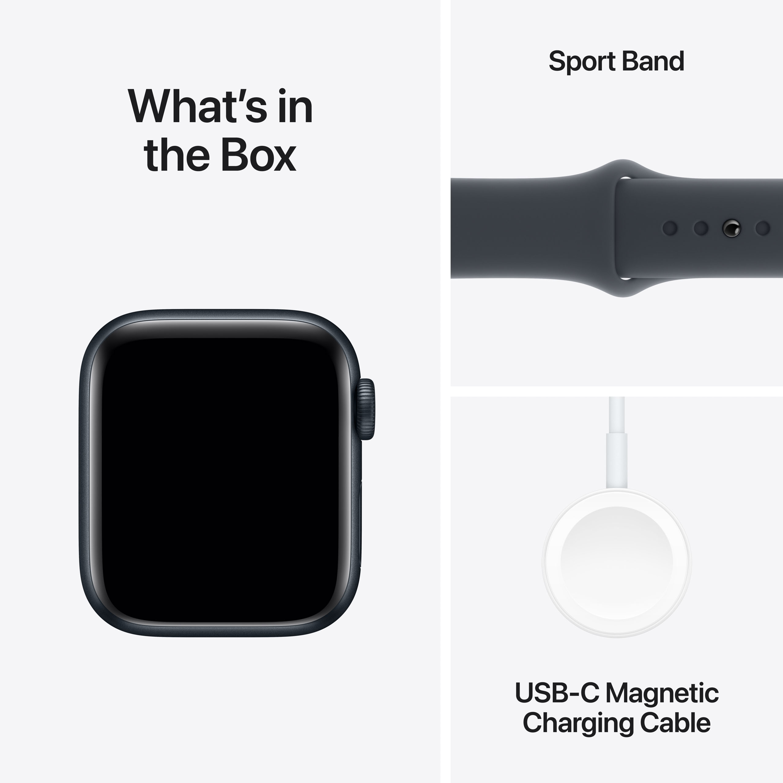 Apple Watch SE 2024 GPS + Cellular 40mm Midnight Aluminium - Midnight Sport Band - Medium/Large
