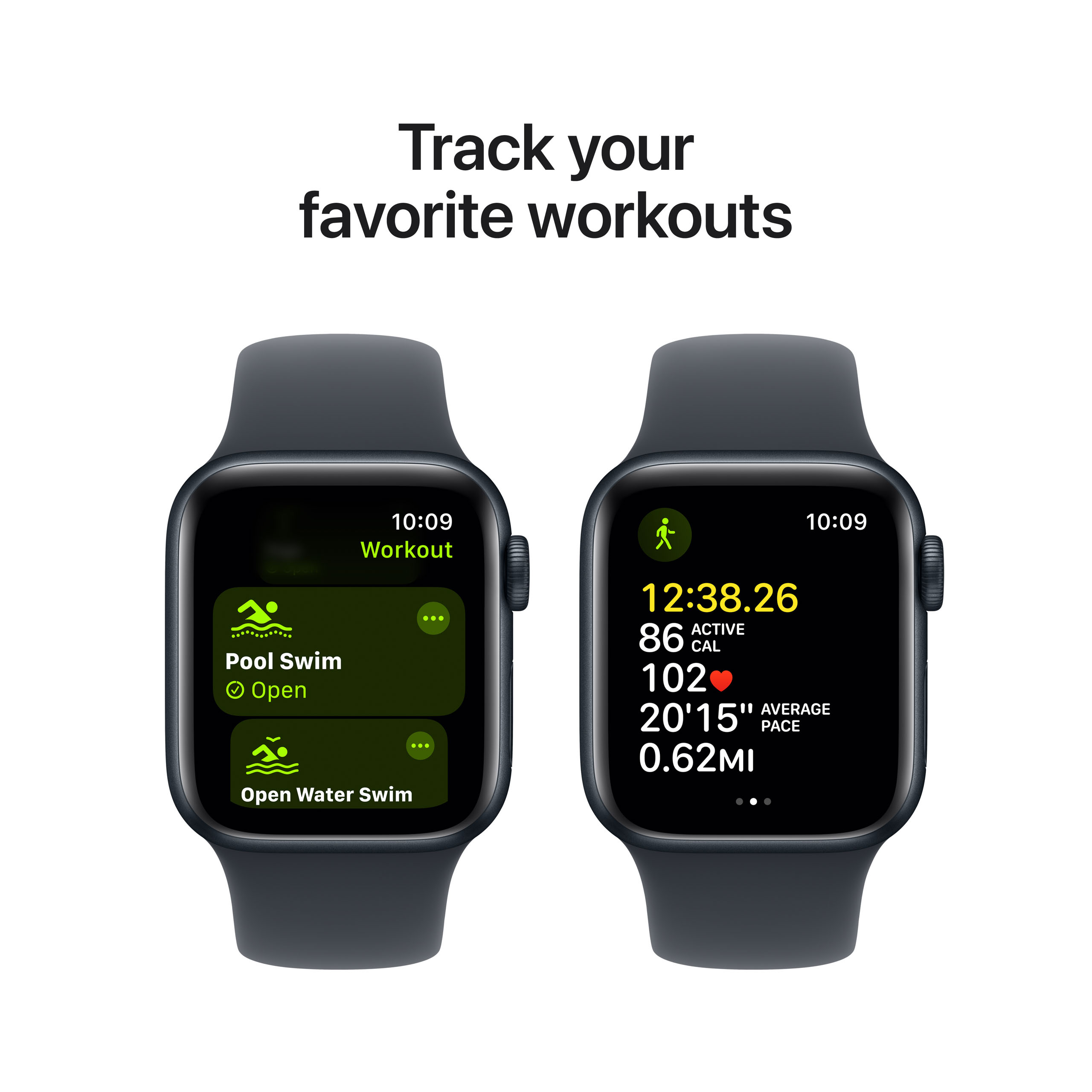 Apple Watch SE 2024 GPS + Cellular 40mm Midnight Aluminium - Midnight Sport Band - Medium/Large