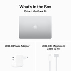 MacBook Air 15,3" Apple M3 8-Core CPU & 10-Core GPU 16GB/256GB/Silver