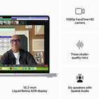 MacBook Pro 16,2" Apple M3 Max 16-Core CPU & 40-Core GPU 48GB/1TB/Silver